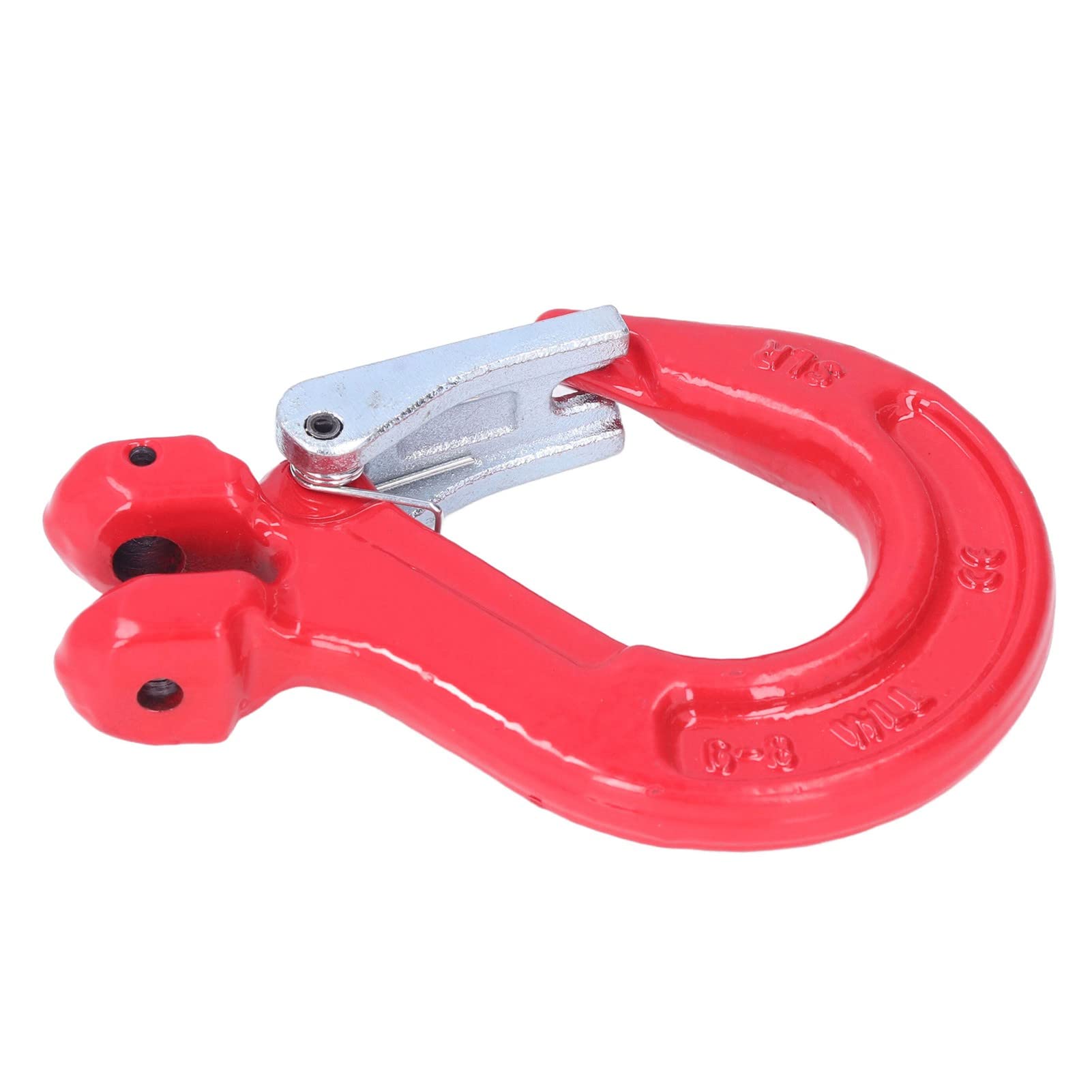 Ejoyous Gancio di Sicurezza Gancio per Verricello in Acciaio Legato da 1.120 a 5.3 Tonnellate Design a Cerniera Chiusura a Scatto Finitura Verniciata per Rimorchio di Traino di Merci Sollevamento