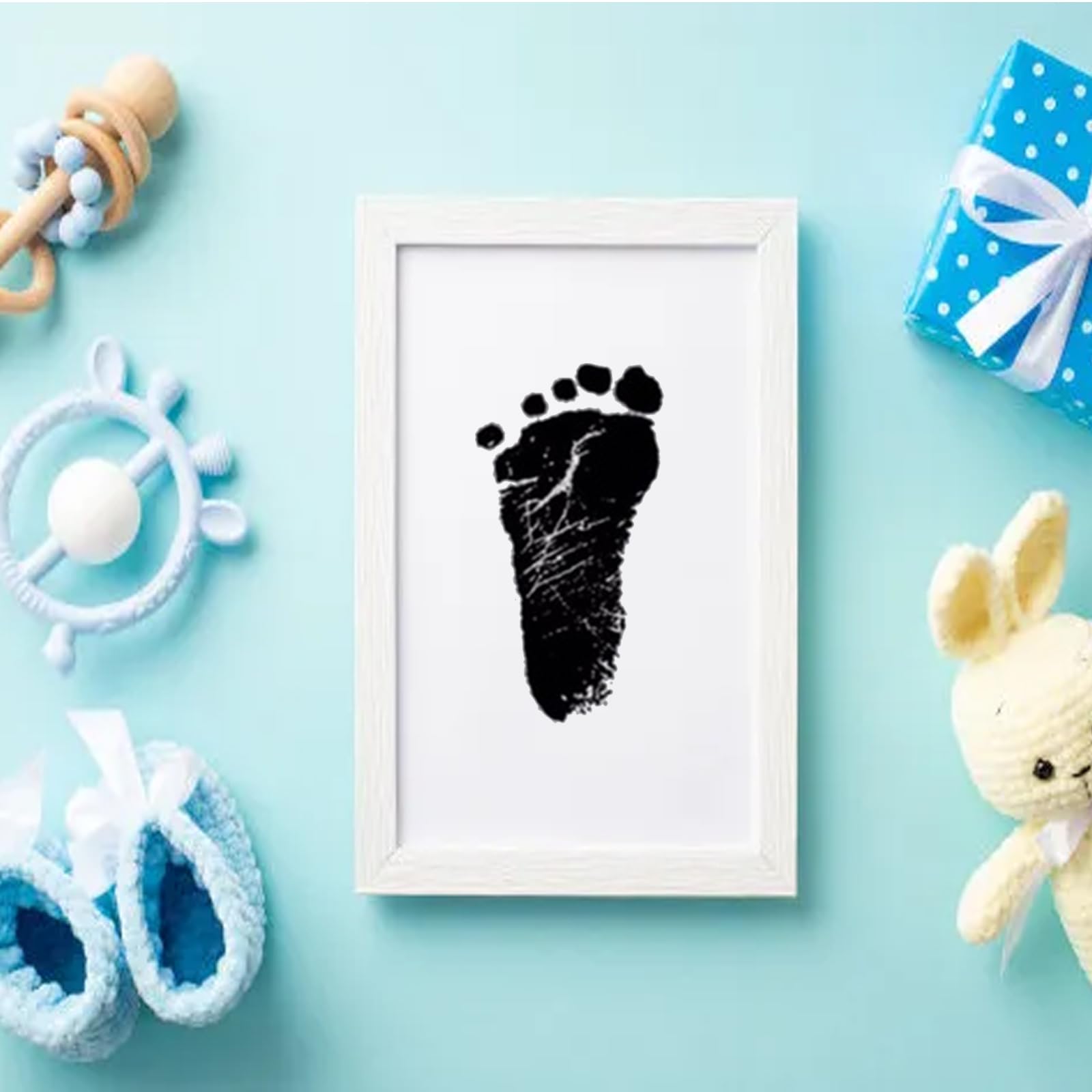 4PCS Voetafdruk Handafdruk Baby Set, zonder huidcontact