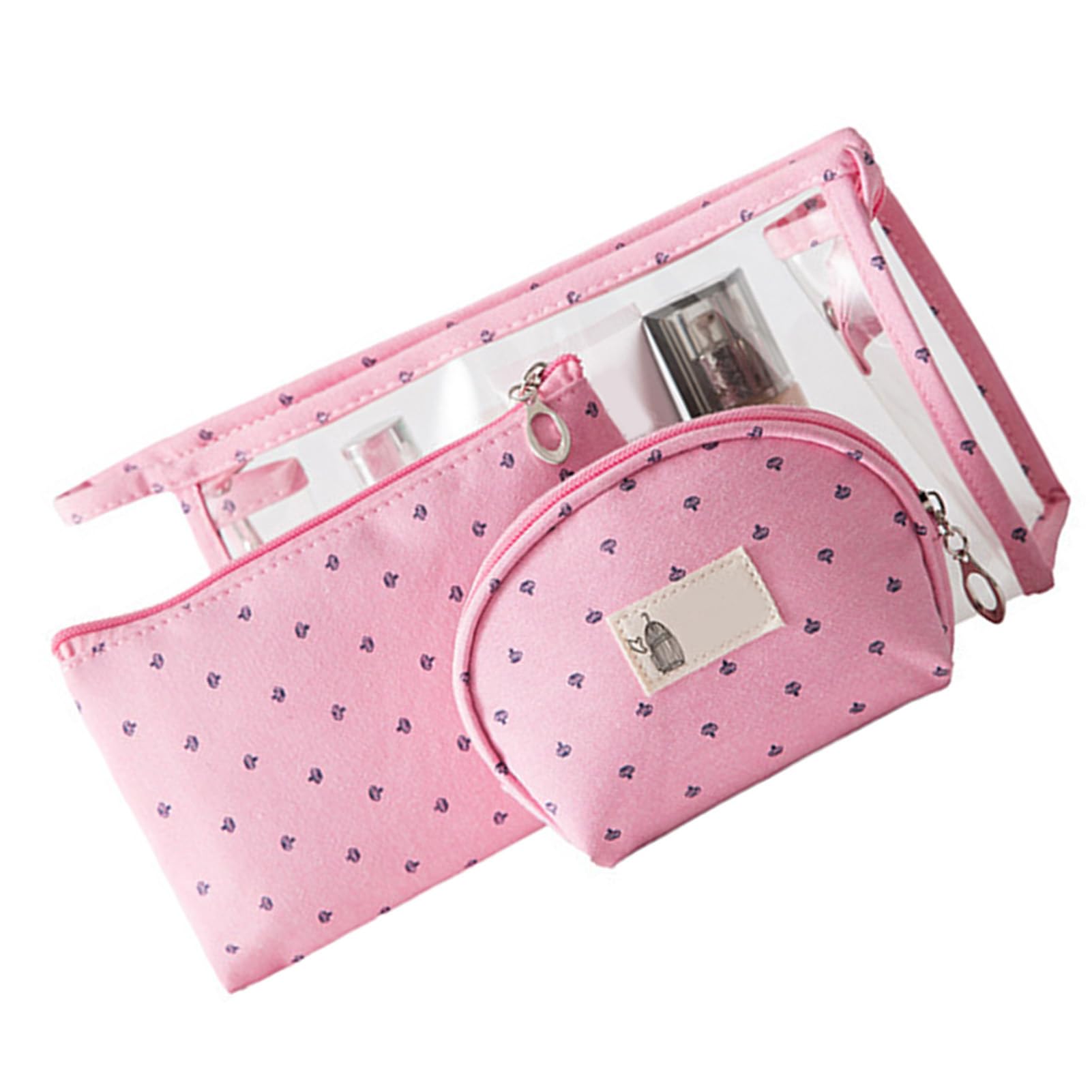Boic Beauty Case Da Viaggio Trasparente, Beauty Case Donna, Beauty CaseTrasparente, Kit Da Viaggio Portatile Borsa Trasparente Pochette Trucchiper Donna E Uomo Per Bagno, Piscina, Viaggio, Aereo(Blu