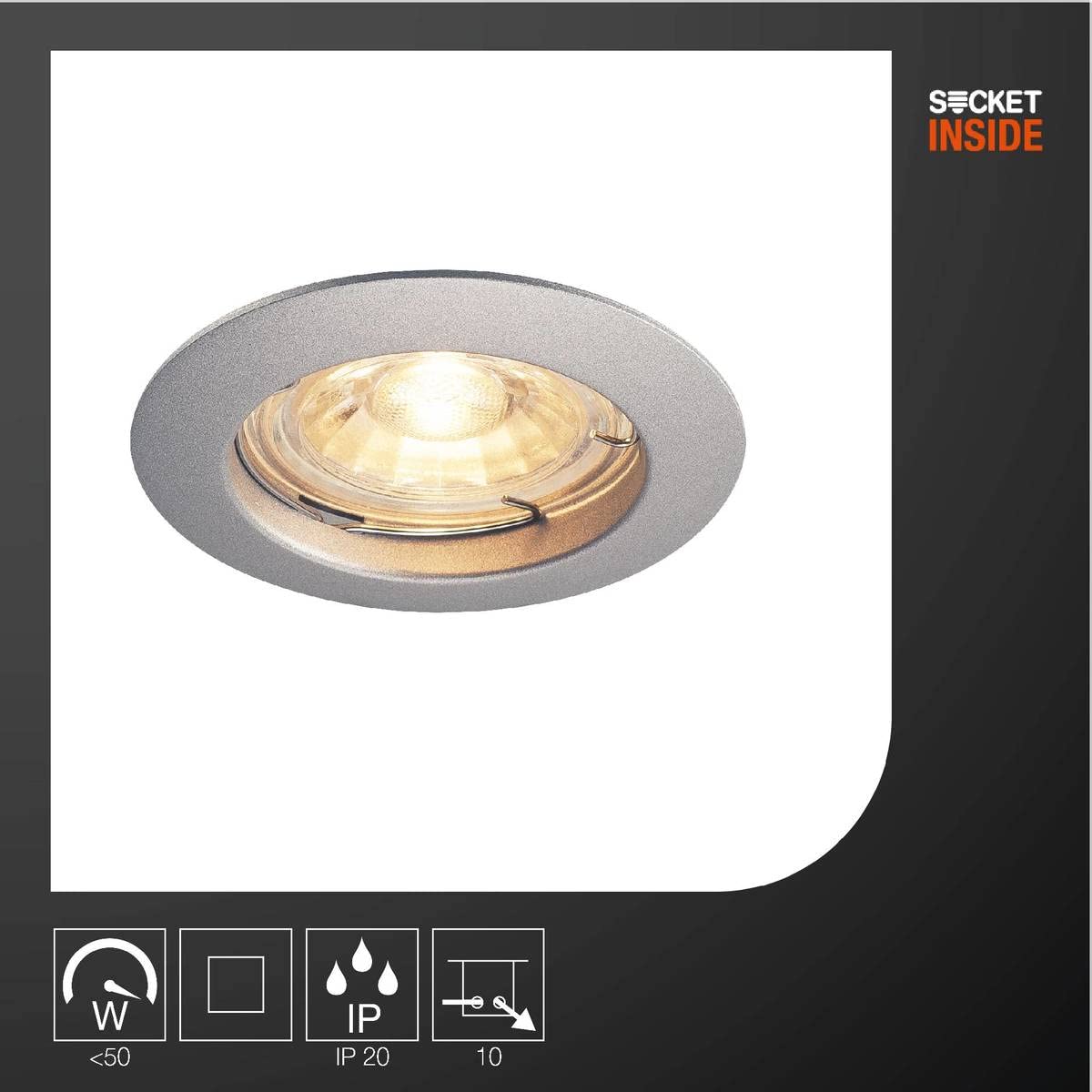 Faretto Da Incasso SLV PIKA Design Ottone – LED Illuminazione Per Interni Dal Look Minimale