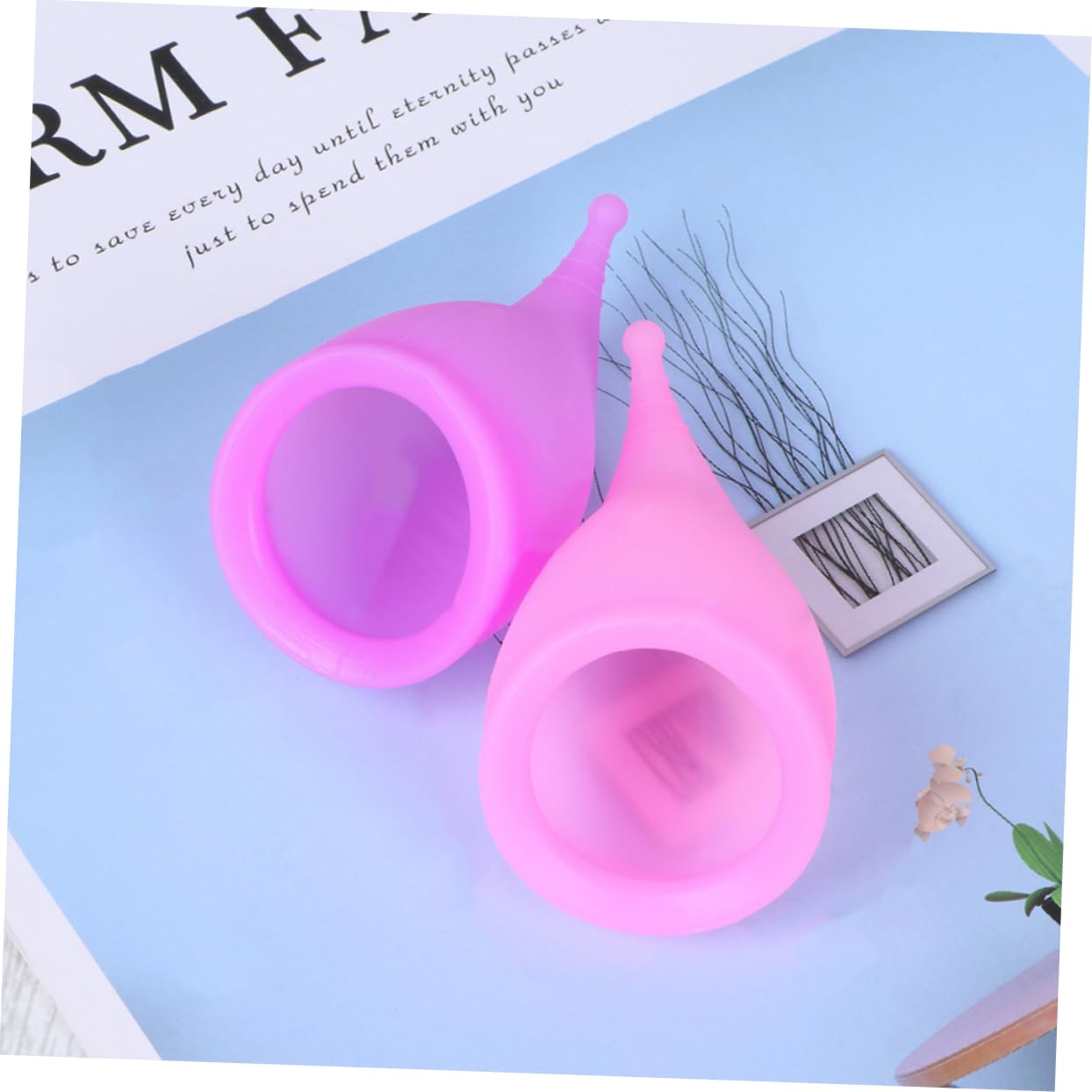Didiseaon 3 Set Di Coppette in Silicone Riutilizzabili Femminili Sicure Delicate Sulla Pelle Per Il Ciclo Mestruale 6 Pezzi*3