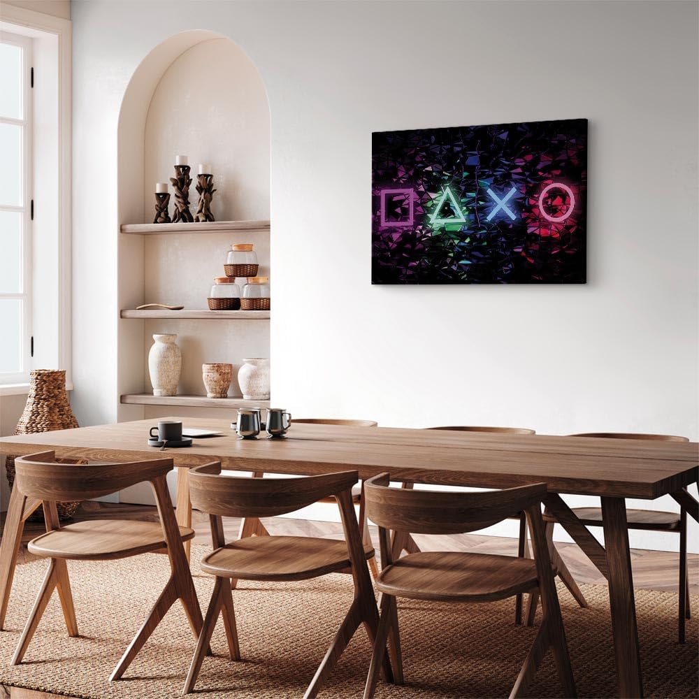 murando - Leinwandbild Spielkonsole Game, 120x80 cm, 1-teilig, Schlafzimmer | Hochwertige Leinwand, sofort aufhängbar, ideal fürs Wohn- oder Schlafzimmer, wasserfest und lichtecht, langlebig, stilvoll