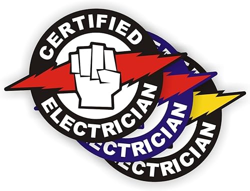 (3) Calcomanías de casco de electricista certificadocalcomanías de casco de seguridad eléctricaetiquetas caja de herramientas cableado liniero disponible en Yaxa Venezuela