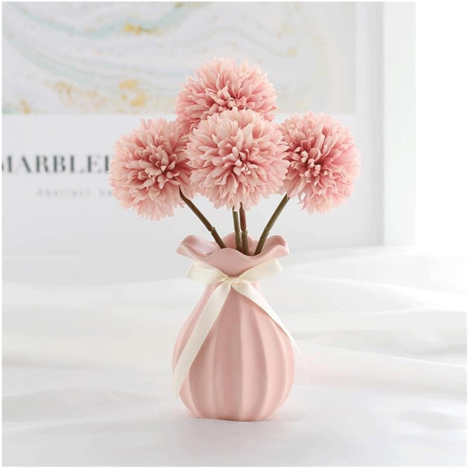 XDLEDMKIZ Bouquets Hydrangea Flowers Fake Flowers Artificial Flowers Floral Arrangement for Wedding Centerpieces Table Decorations