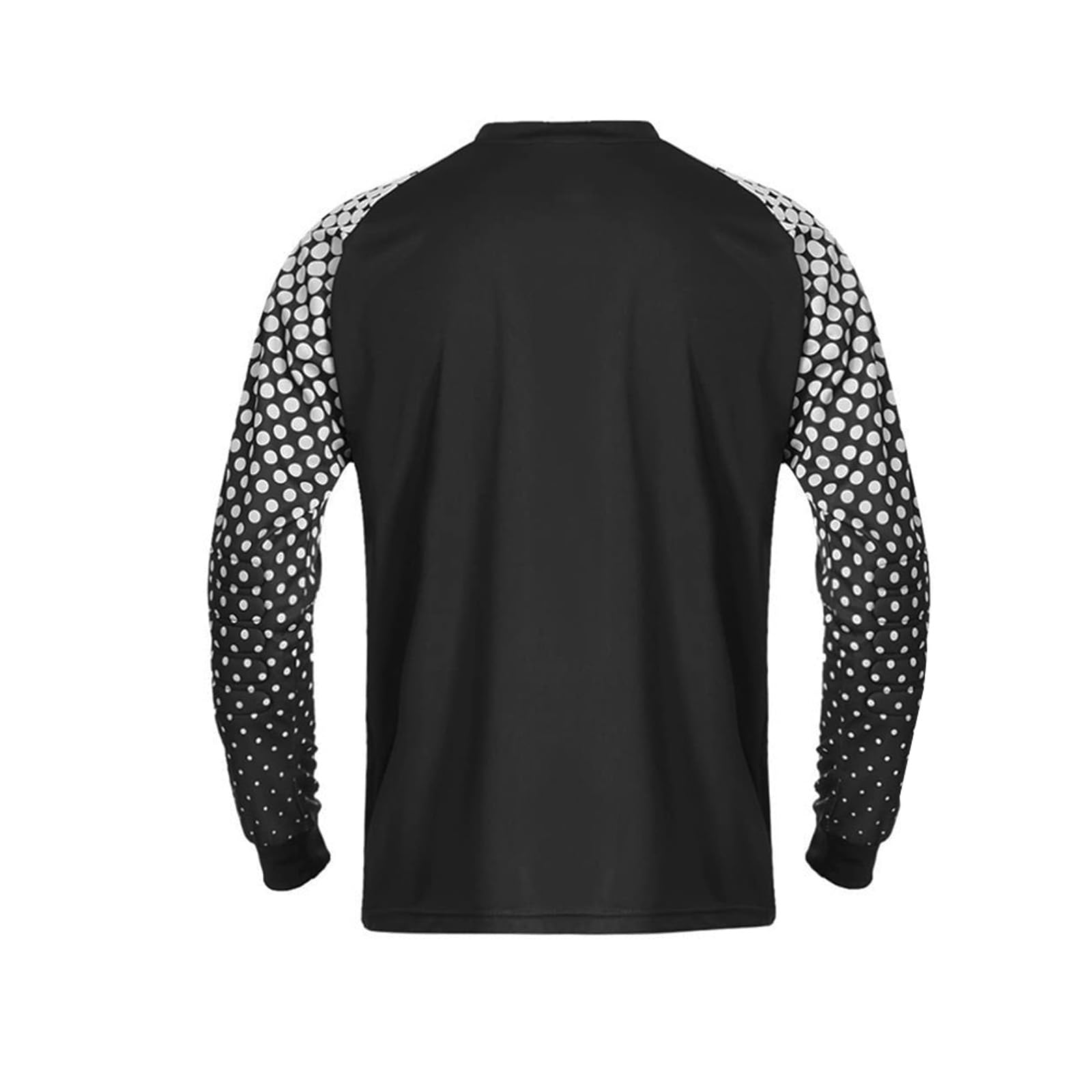 ZHIMYU Kids Boys Soccer Goalkeeper Jersey Uniforms Long Sleeve Padded Soccer Goalie Shirts with Pants Football Training Suit (US, Age, 8 Years, Black)