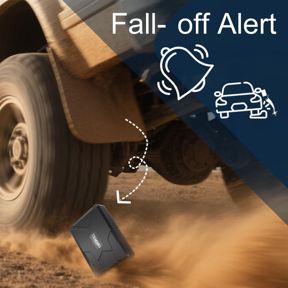 TKMARS GPS Tracker per Auto 10000mAh - Localizzatore Magnetico Real Time Piccolo Dispositivo di Tracking per Auto Moto Camion TK915