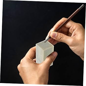 Amazon.co.jp: SEWACC 青田石 篆刻用印鑑素材 5×2インチ 石製 手作り