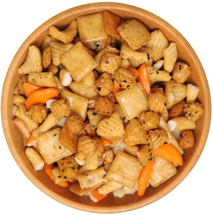 NY SPICE SHOP Oriental Rice Crackers – 3 Pound (48 oz.) – Oriental Rice Cracker Mix – Japanese Rice Crackers – Oriental Snack Mix – Party Rice Cracker