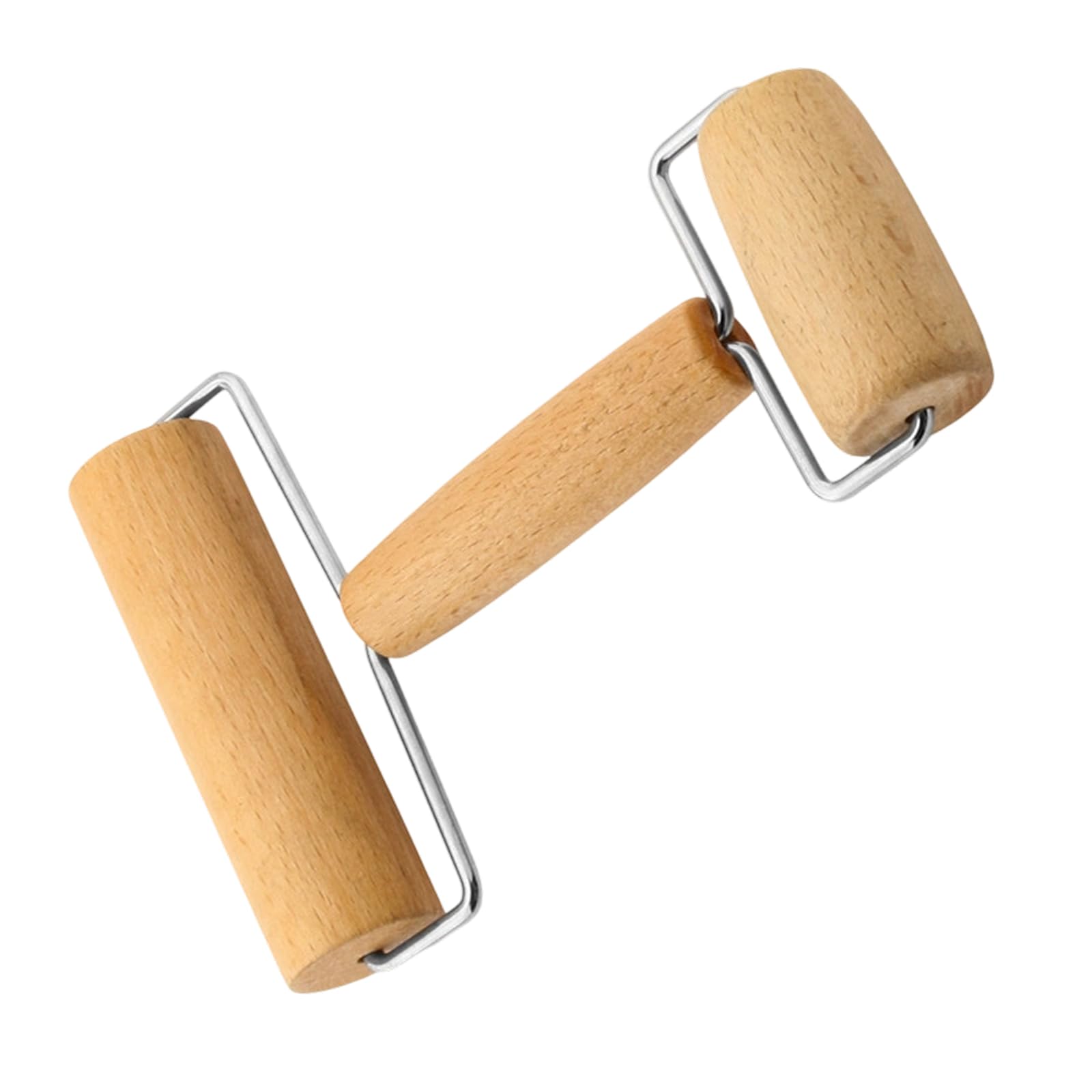jiingekk Beechwood Rolling Pin for Pastries Tortillas Pizza Cookie Dumplings Baking Ergonomic Dough Roller Wooden Tool Beechwood Rolling Pin for