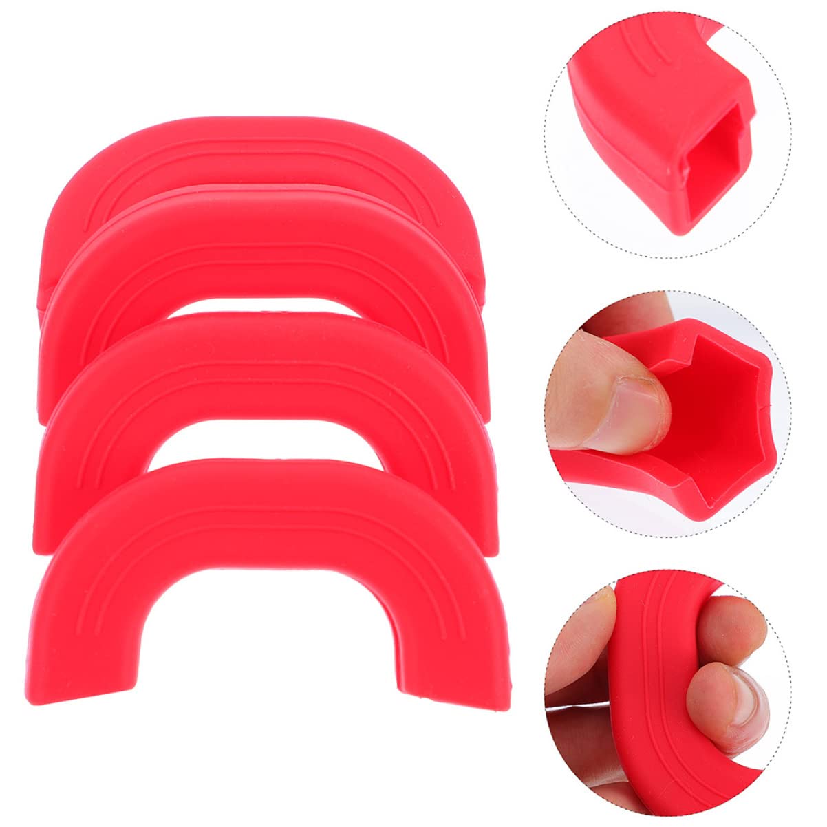6 Maniques Silicone Anti-brûlure - Résistance 240°C - Antidérapantes - Pour Casseroles Et Poêles