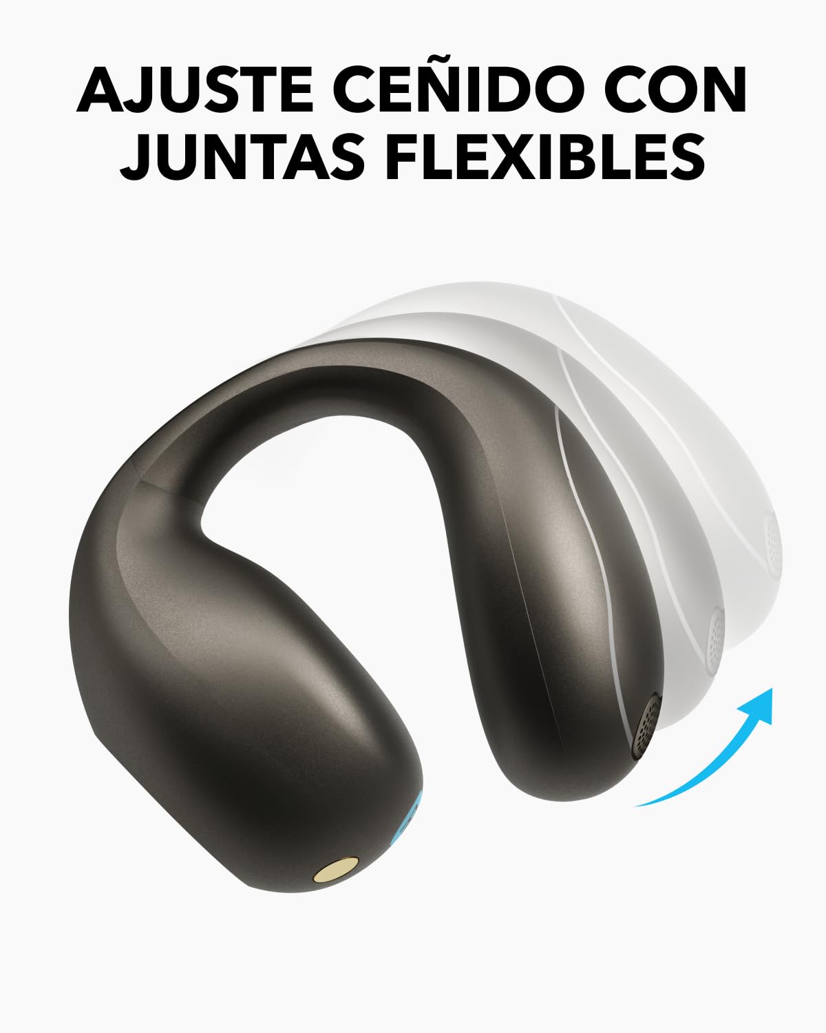 Soundcore C40i de Anker Auriculares Open-Ear con Clip | Diseño de juntas flexible, controles de botón, comodidad ligera, ajuste estable y transductores expansivos
