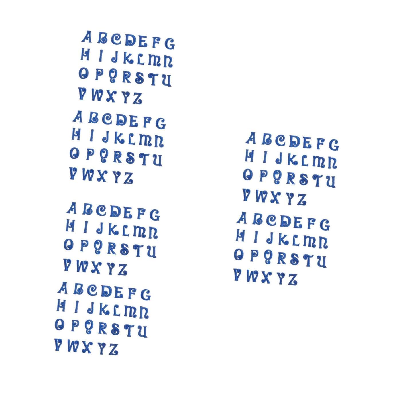 jojofuny 3 Series Parche De Tela Con Bordado De Letras Parche De Reparación Letras Adhesivas Parches De Costura Del Alfabeto Parches Traseros Para Chaquetas Parches De 52 piezas x 3