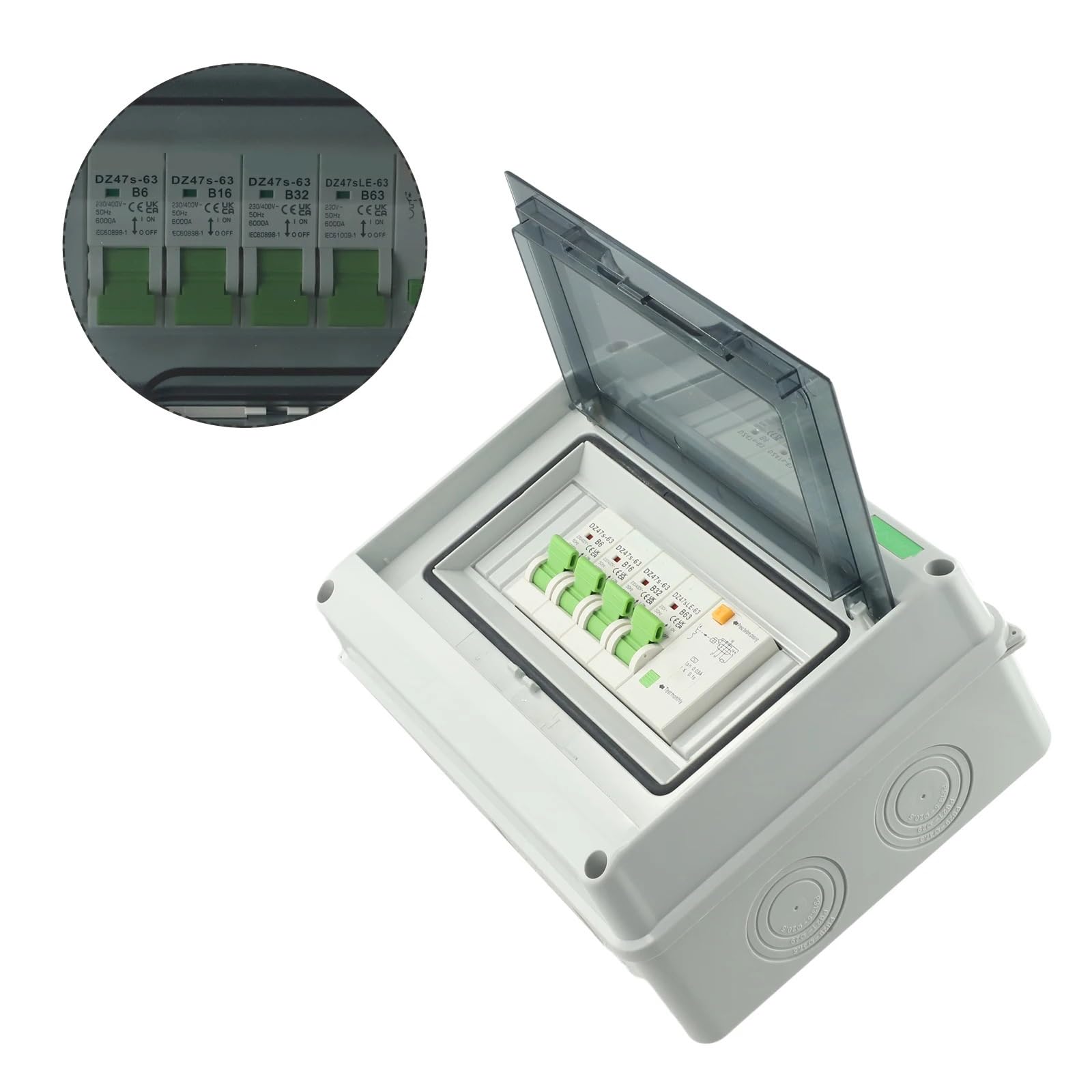 Cuadro Electrico, Cuadro Electrico Superficie Disyuntores Caja de distribución Versátil Impermeable Fácil instalación Protección contra Fugas en Interiores Seguridad en Exteriores