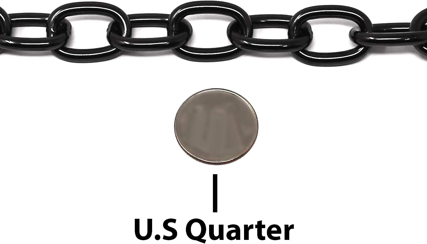 Dogline Herm Sprenger Black Stainless Steel Short Link Fur Saver Training Collar No-Pull Slip Chain for all Dogs Easy Control Made in Germany