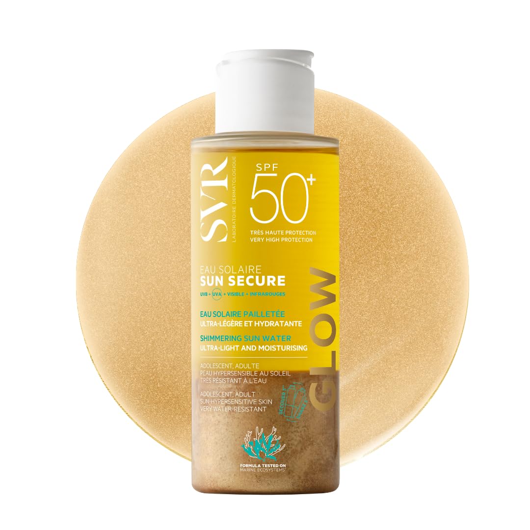 SVR SUN SECURE Glow Sun Water SPF50+ Shimmering Body Sun Oil 100ml