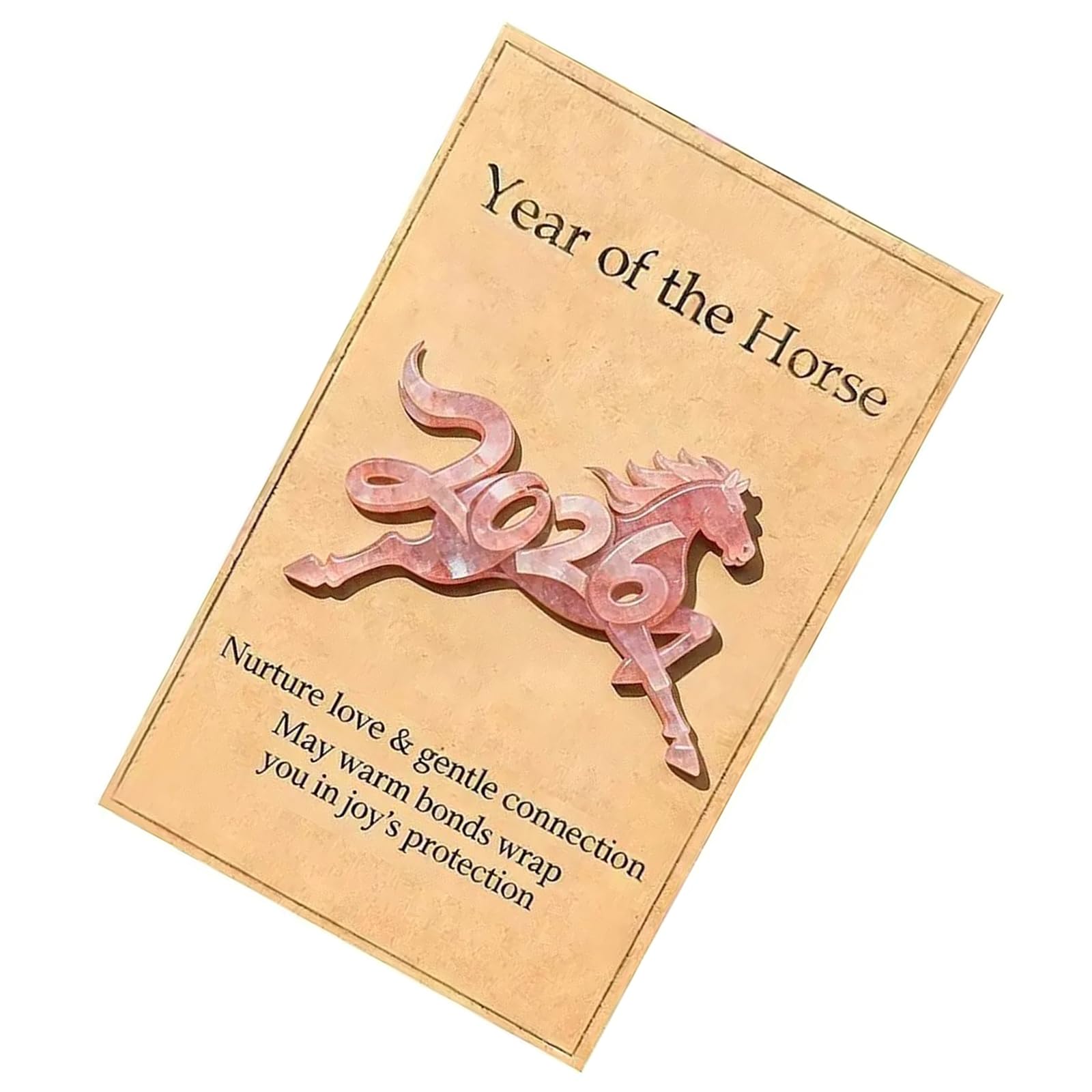 2026 New Year Good Fortunes Car Hanging Ornament Year of the Horses Lucky Horse Figurine for Luck Luck Gift