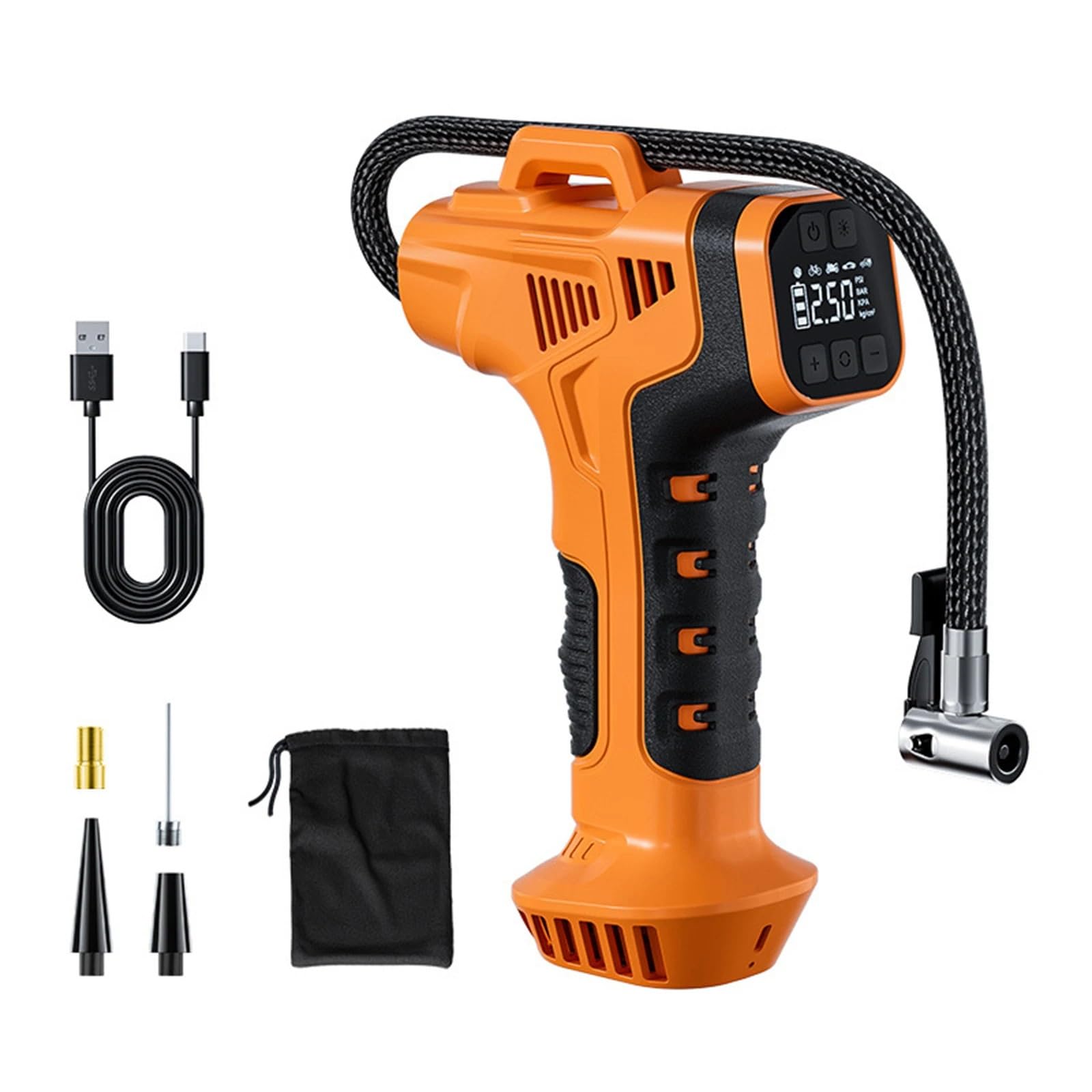 Inflador Ruedas Coche Compresor de Aire Coche Portable Electric Air Compressor