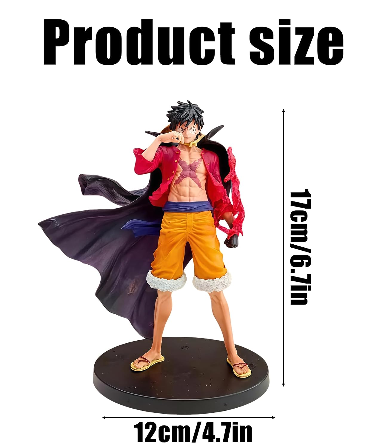 Action Figure Anime, Anime Figurine Collectible Multicolour Dynamic Pose Can Be Decorated on The Desktop – One piece product image