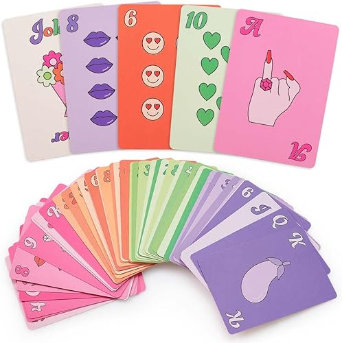xo, Fetti Juego de cartas para despedida de soltera, baraja de arco iris de cartas, póquer - decoraciones de despedida de soltera, regalo de novia,