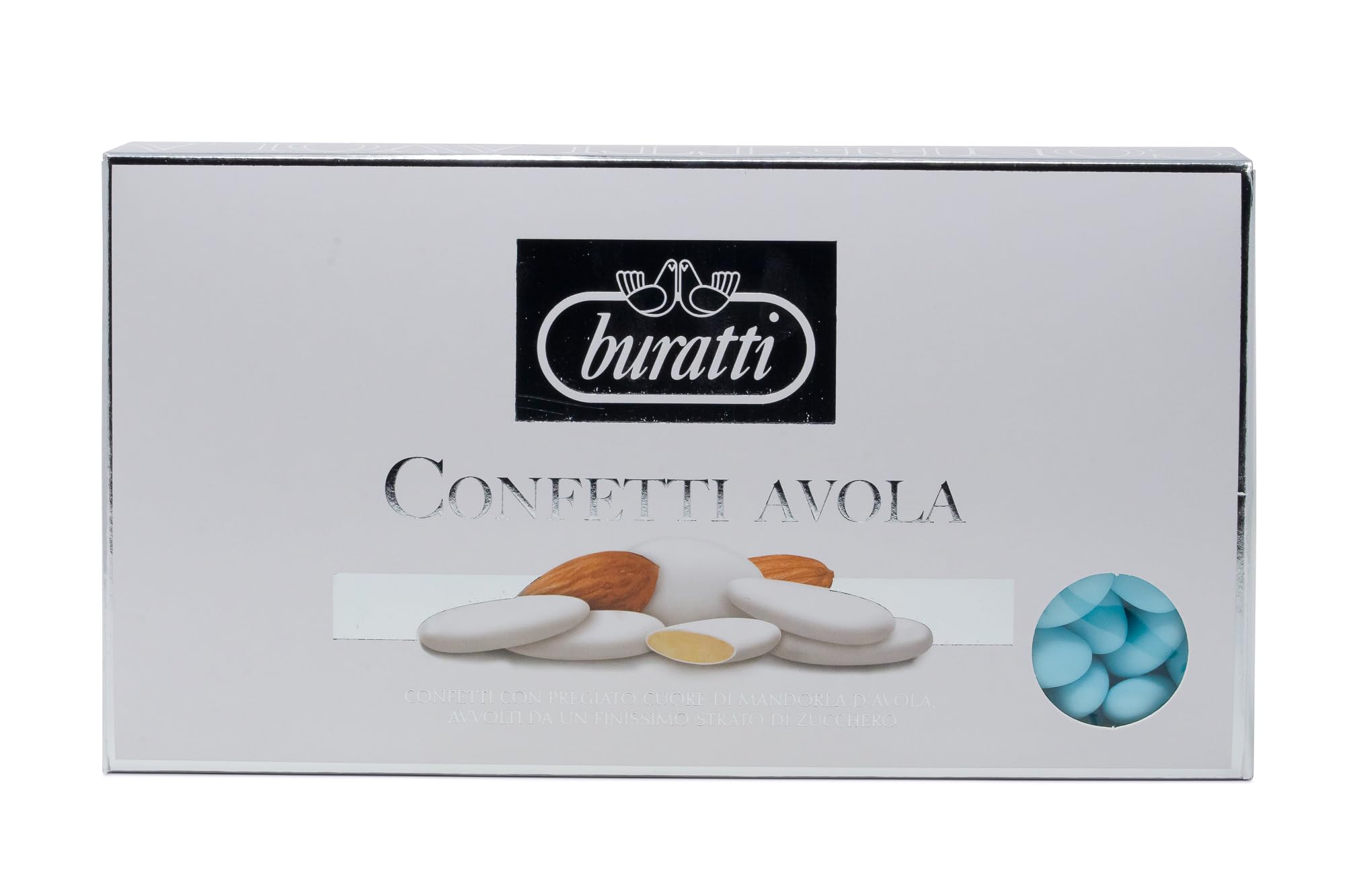 Buratti Confetti Avola Blau Mandeln, 1 Stück