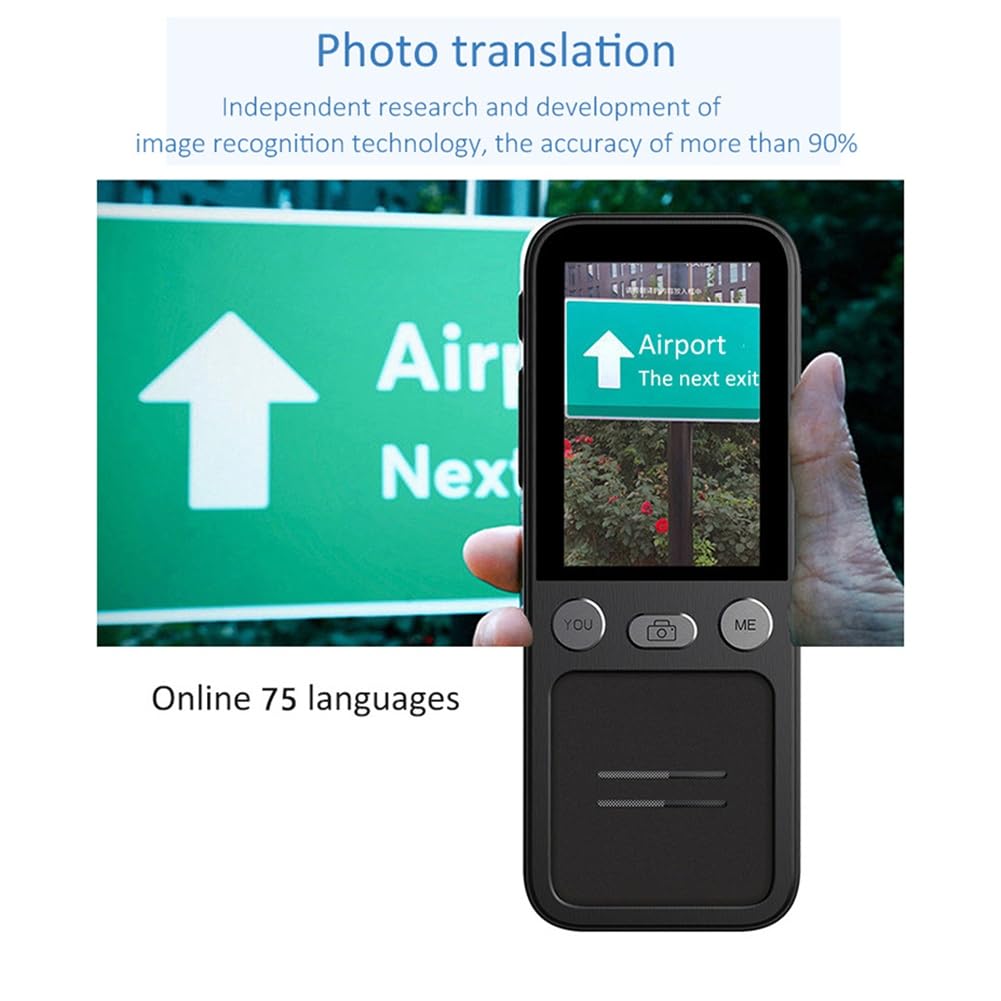 Macchina di Traduzione Vocale AI OFFLINE Accurata Traduzione con 137 Lingue e 10 Funzioni di Traduzione Offline Accurate per Commercio Estero, Affari, Studio All'Estero, Turismo, Ecc.