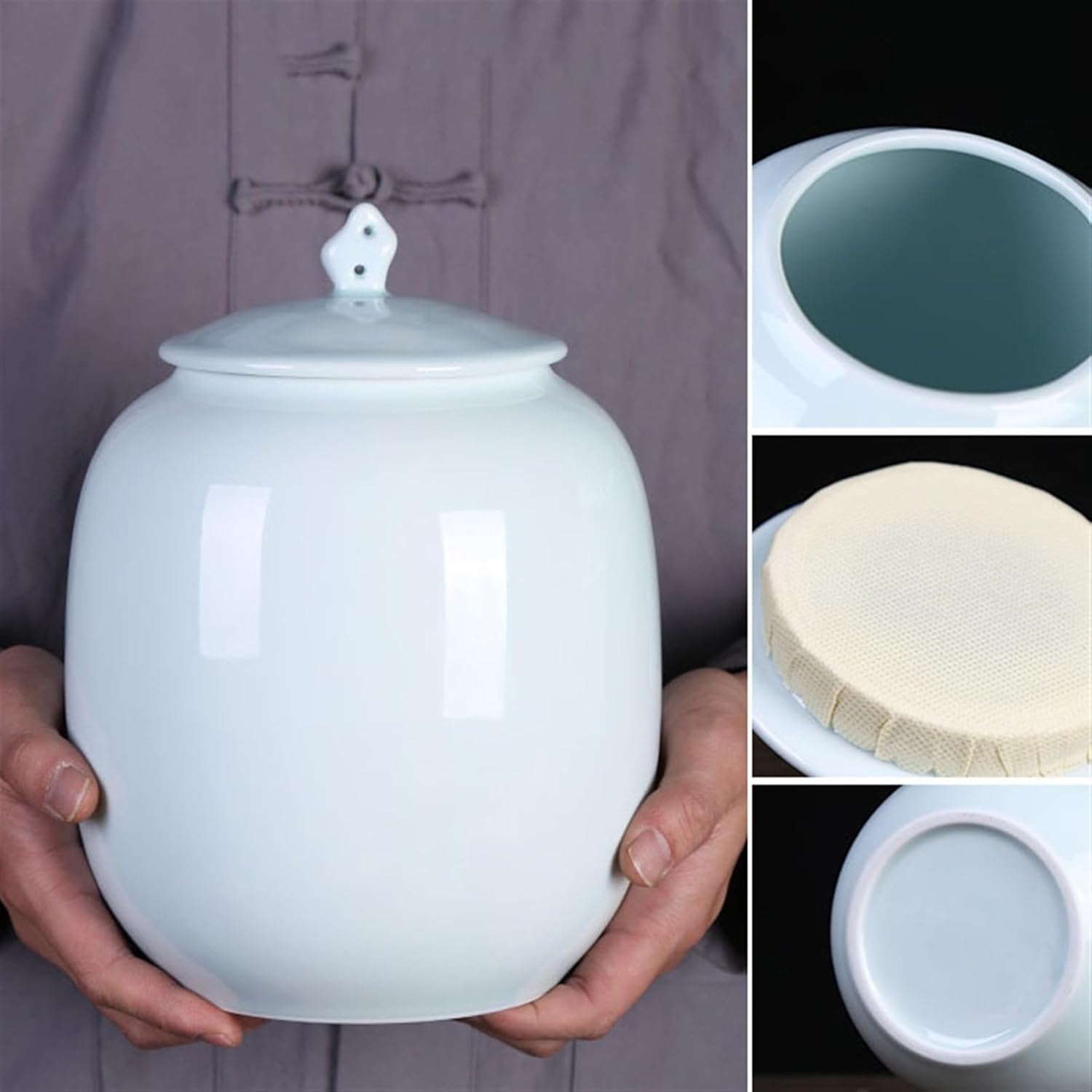 赤絵小壺 加藤舜陶作 赤津窯 龍窯 箱 あり A