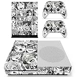 Vanknight Xbox One S Slim (XB1 S) Console 2 Controllers Remote Skin Set Anime Girls Vinyl Skin...