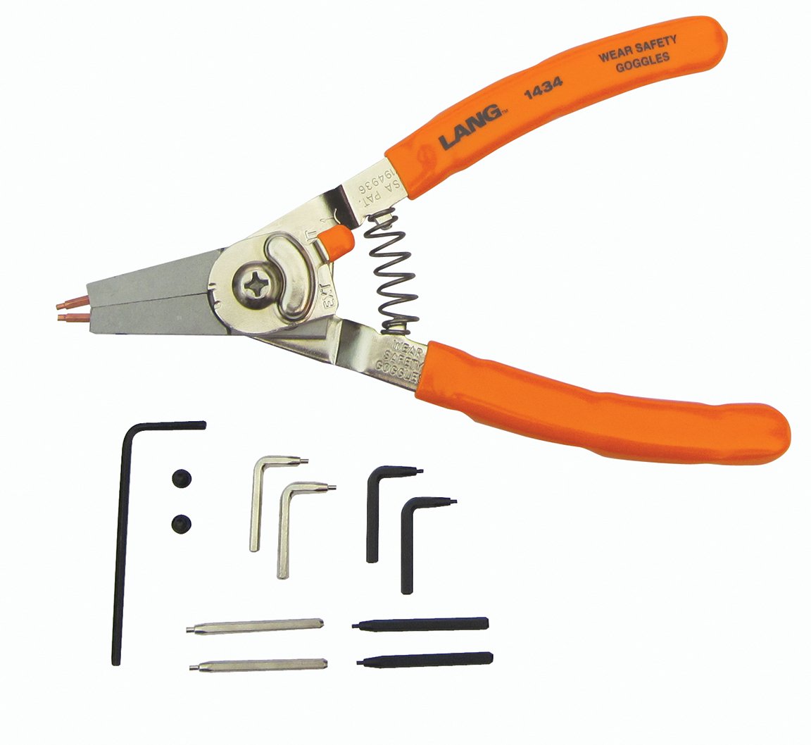 Lang Tools 1434 Internal/External Quick Switch Retaining Ring Pliers and Tip Kit
