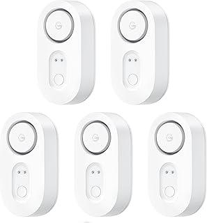 GoveeLife Water Leak Detector 5 Pack with 105dB Adjustable Alarm, Water Alarm with Dual Sets Sensor Probes Leaks and Floods. Suit for Home, Basement, and Kitchen(Cannot Connect to Wi-Fi Directly)
