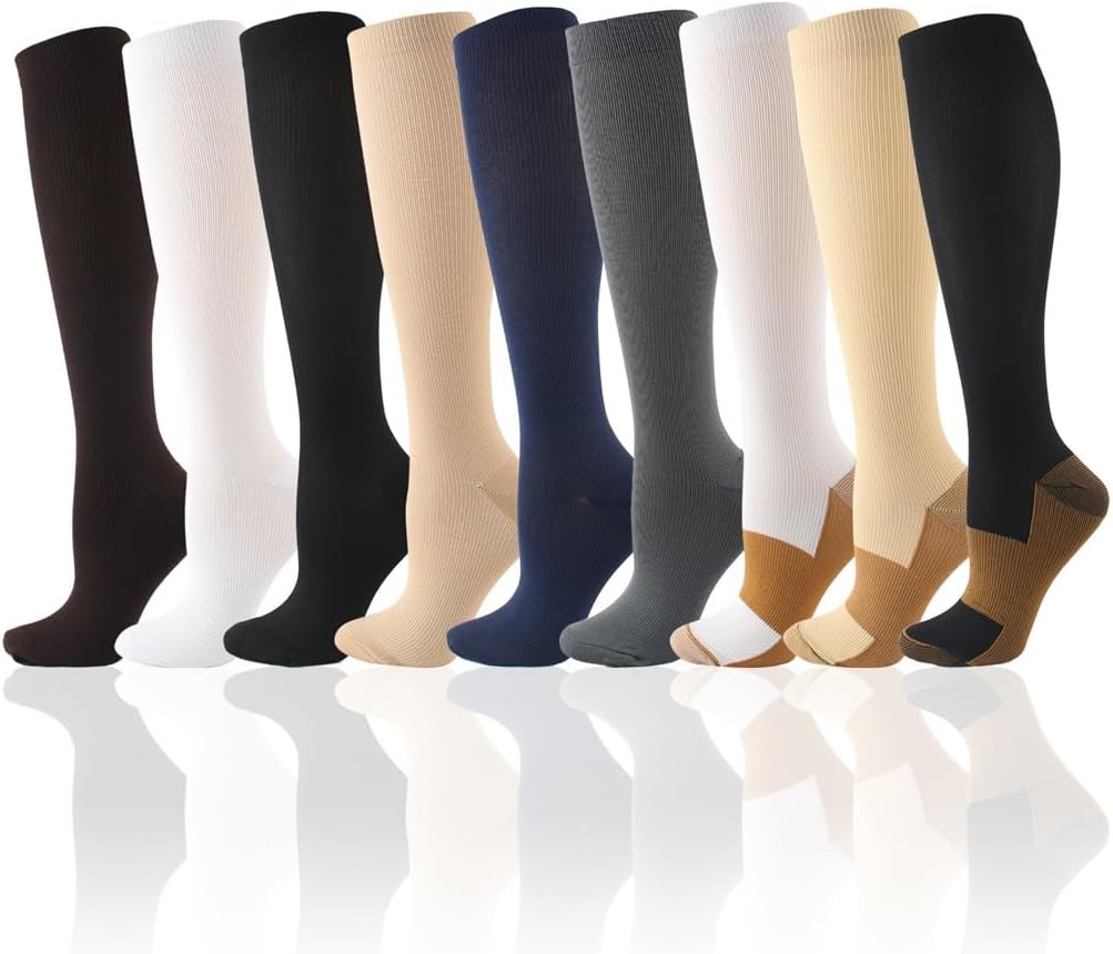 Sports Pressure Socks Stretch Copper Compression Long