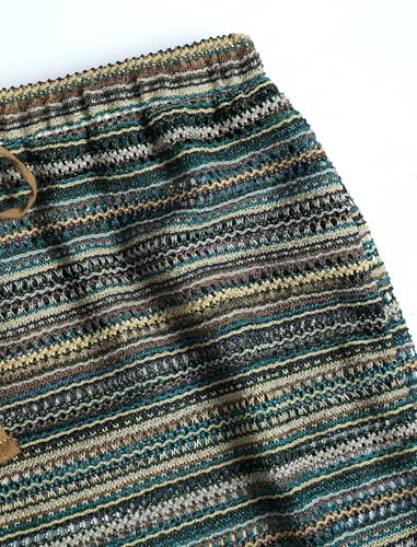 Image of ZAFUL Womens Beach Cover Up Pants Sexy Crochet Drawstring Elastic Boho Swimsuit Cover Up Long Pants Beach Wear