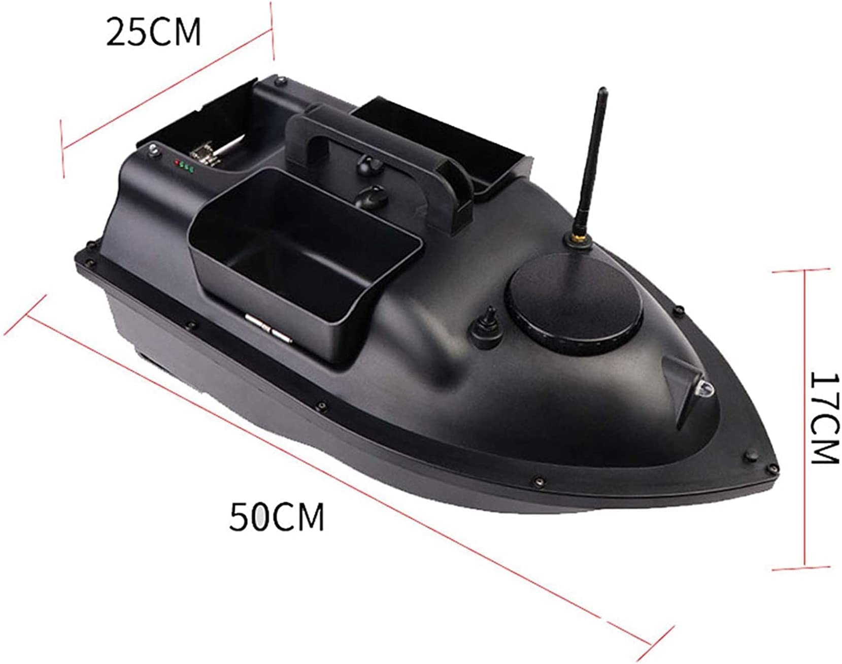 GPS łódź z przynętą RC podwójny silnik 2 kg automatyczny powrót paszy 500 m odległość gniazdo wędkarskie łódź (12000 MAH)