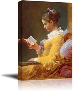 wall26 - The Reader by Jean-Honore Fragonard - Canvas Print Wall Art Famous Painting Reproduction - 16" x 24"