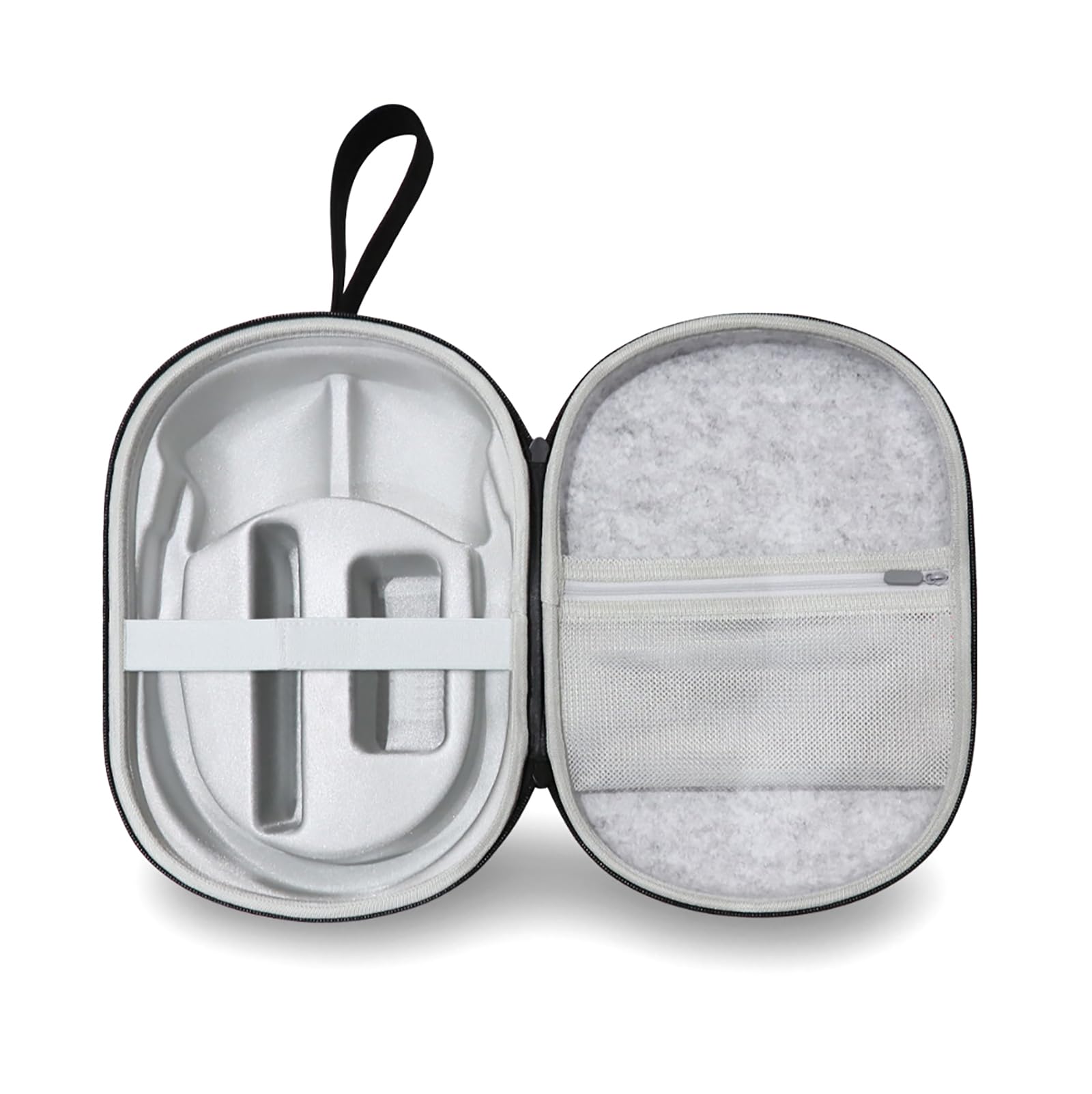 NATEFEMIN Carrying Case for Vision Pro, Protective Hard Case Felt Cover + Lycra Inner Cover