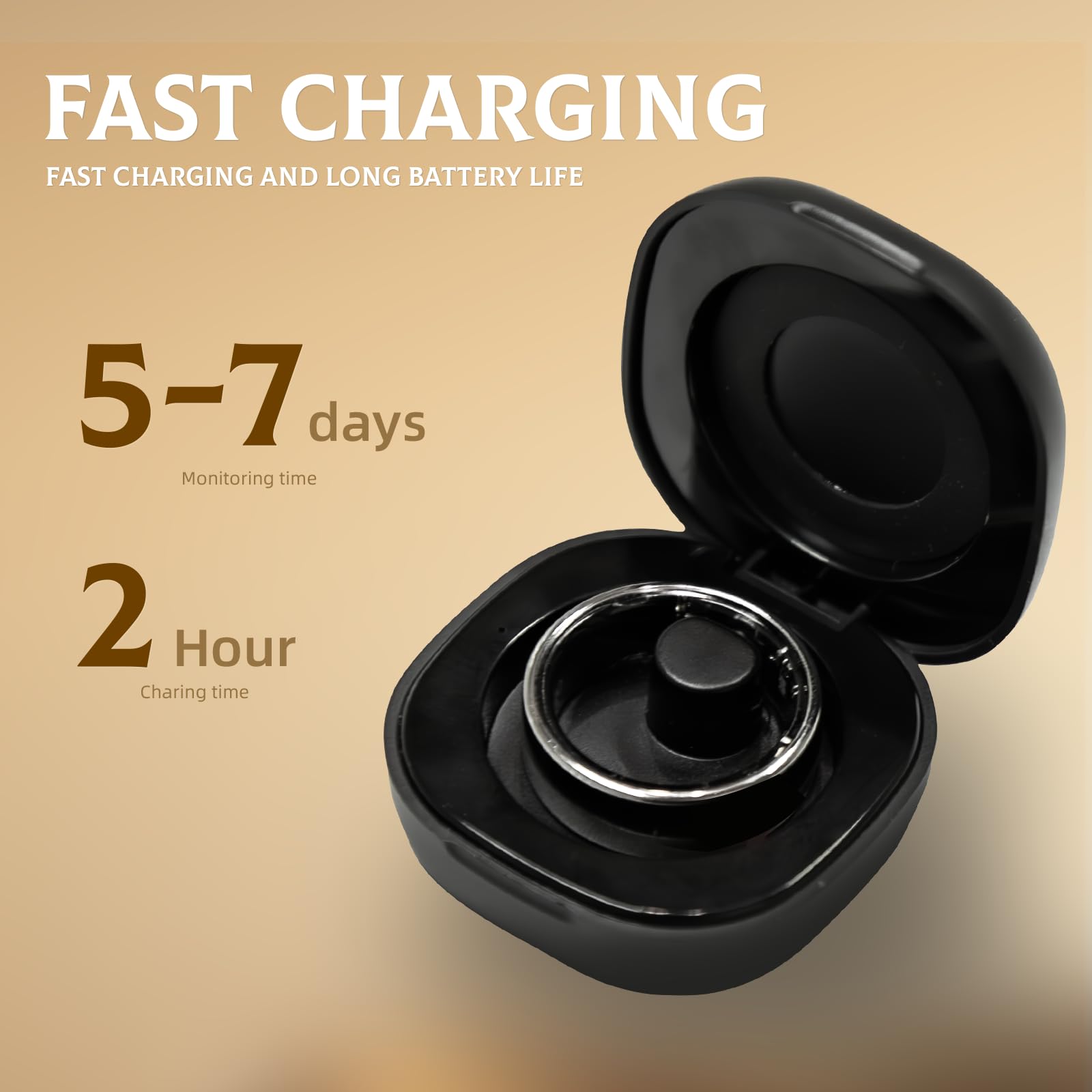 Bague Connectée Smart Ring pour Femme et Homme, Tracker Fitness avec Moniteur Fréquence Cardiaque, Sommeil, 100+ Sports, Podomètre, Étanche IP68, Sans Abonnement pour iOS/Android (Argenté, 9)