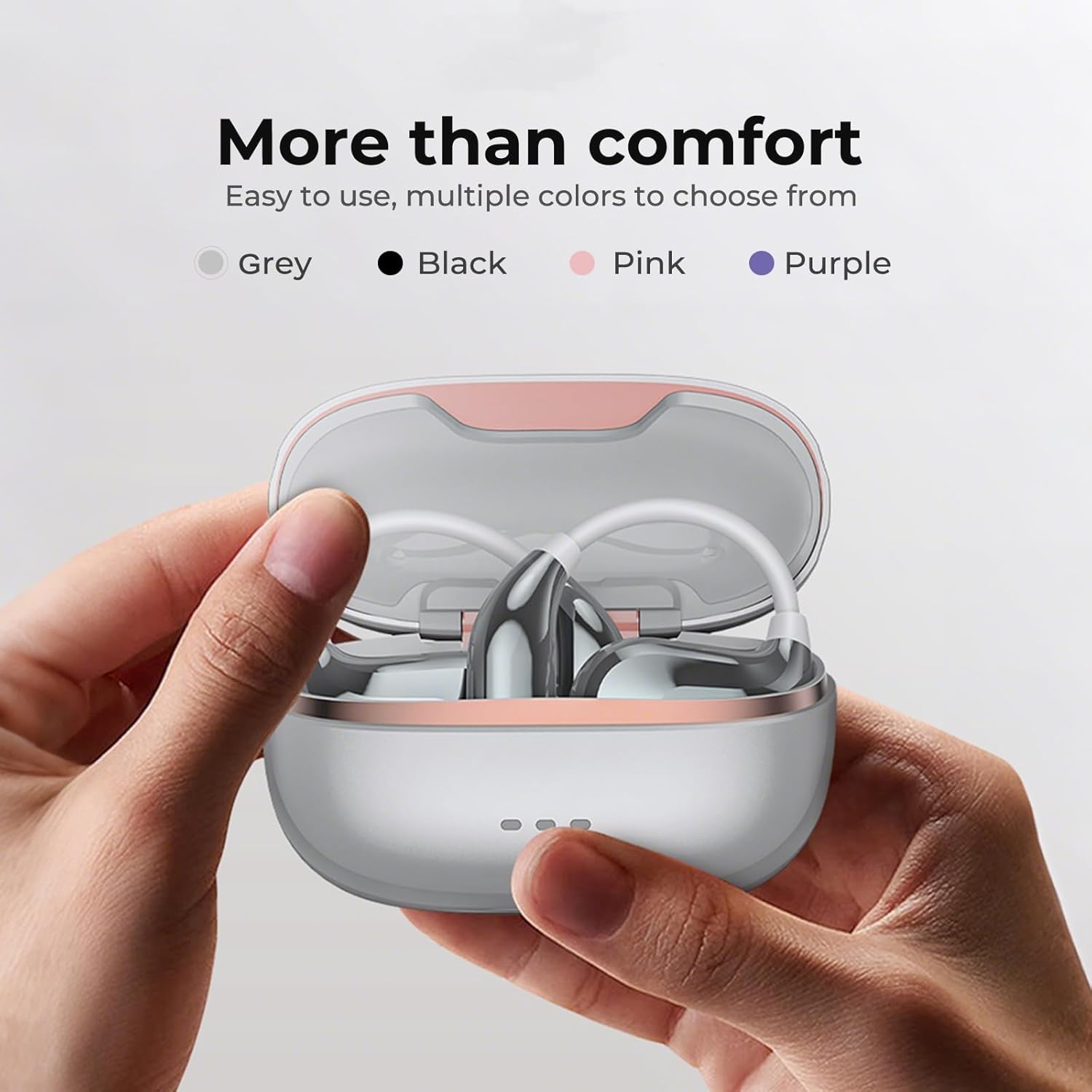 NE18 AI Translation Earbuds Real Time, 135 Language Translator Earbuds, 3-in-1 Buletooth 6.0 Wireless Translating Device with 4 Mode, Translate Ear Buds for Travel Business Learning (Silver) - Image 3