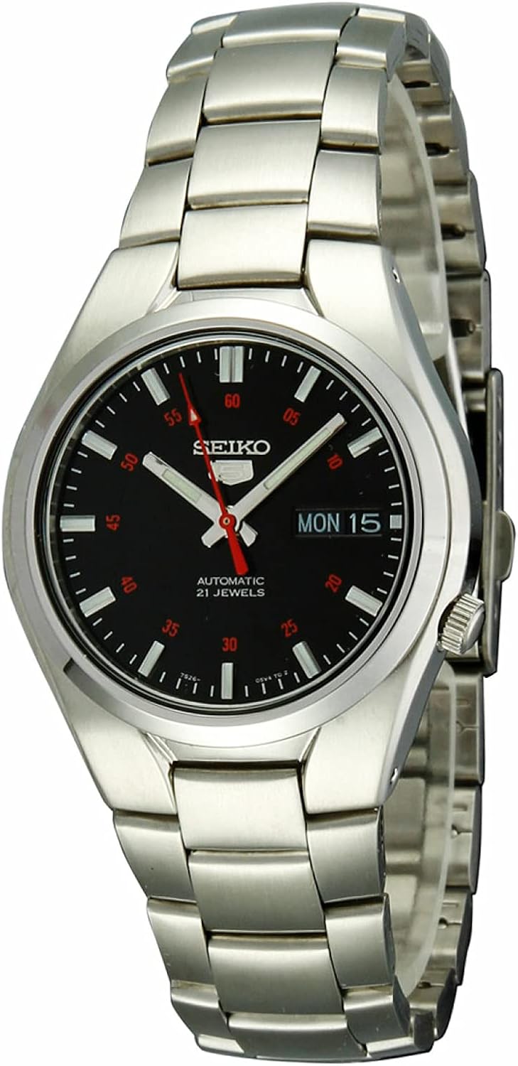 Seiko Men's Automatic Watch with Analogue Display and Silver Stainless Steel Bracelet 2026