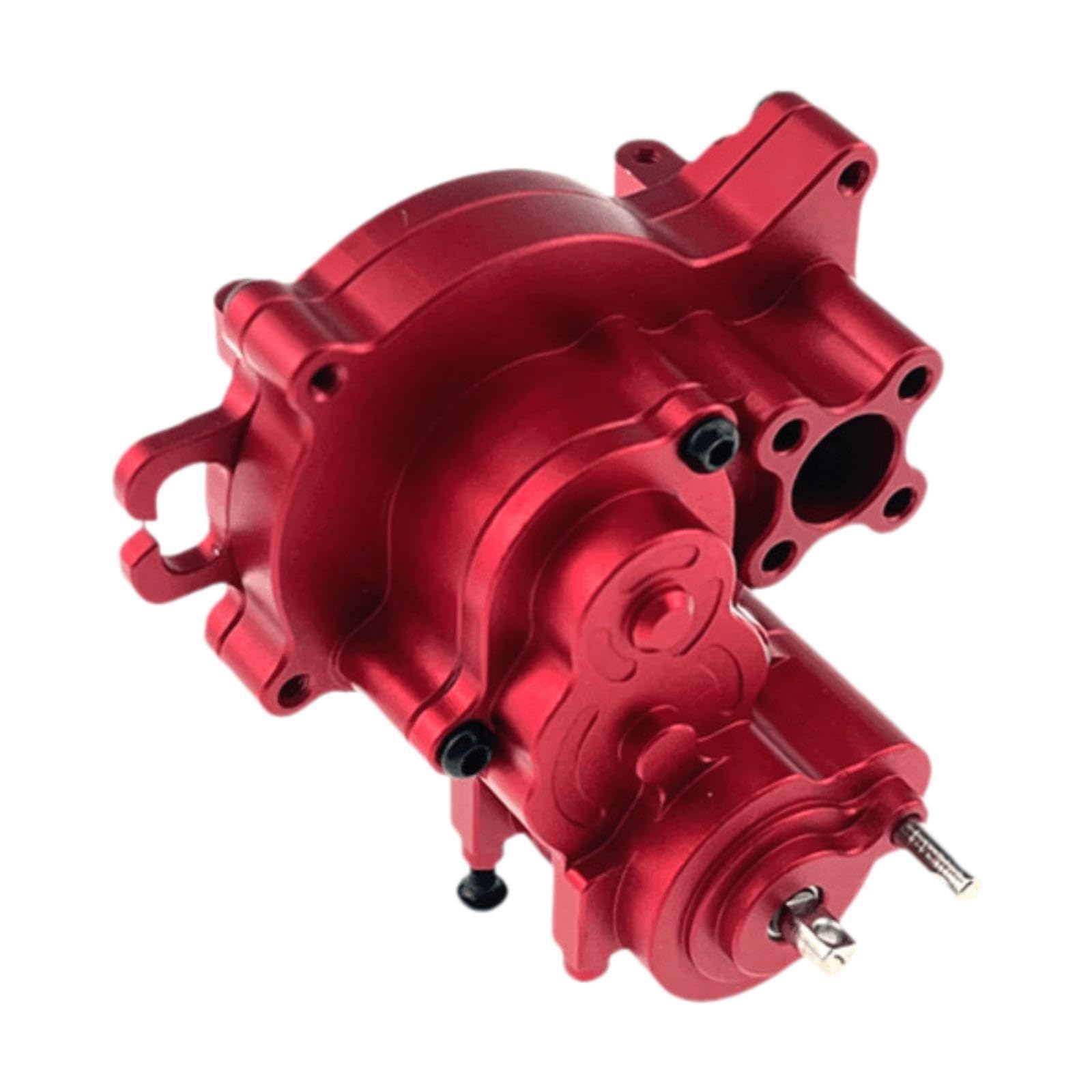 Alloggiamento del Cambio RC in 1:18, Pezzi di Ricambio in Alluminio, Accessorio Professionale per Conversioni Fai da Te, Rosso