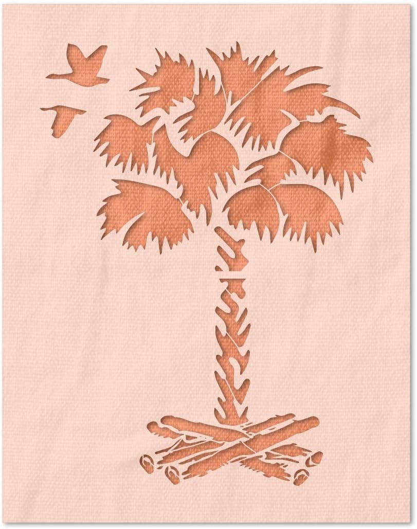 Stencil Stop Palmetto Tree Stencil - 14 Mil Mylar Plastic (18 x 24 inches)