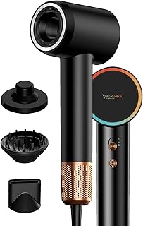 MakeMeeBold Make Mee Bold High-Speed Hair Dryer | 110,000 RPM BLDC Motor | 3X Faster Drying | 5 Modes with AI & Kids Mode | Ionic Hair Dryer with Diffuser & Concentrator | Auto-Clean & Overheat Protection | Gifts for woman