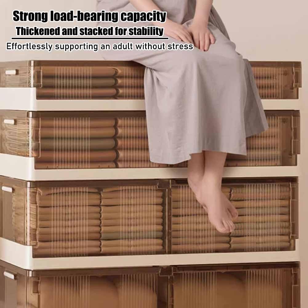 Etlegor Under Bed Storage with Wheels, Stackable Under Bed Storage Containers Multi-Purpose Under Bed Storage Bins Drawer for Clothes, Shoes, Blankets, Dolls(Brown/1PCS,100x50x15cm)