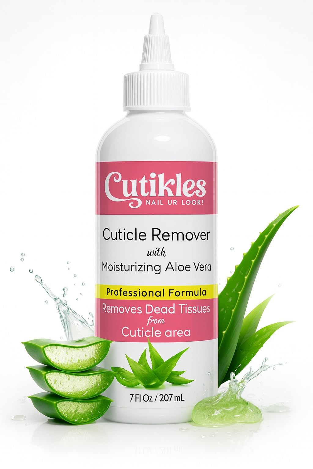 Cutikles Cuticle Remover Gel removes dead & overgrown cuticle, Nourishes & hydrates cuticle area, Professional grade formula with Aloe Vera gel - 200ml/ 7 fl.oz