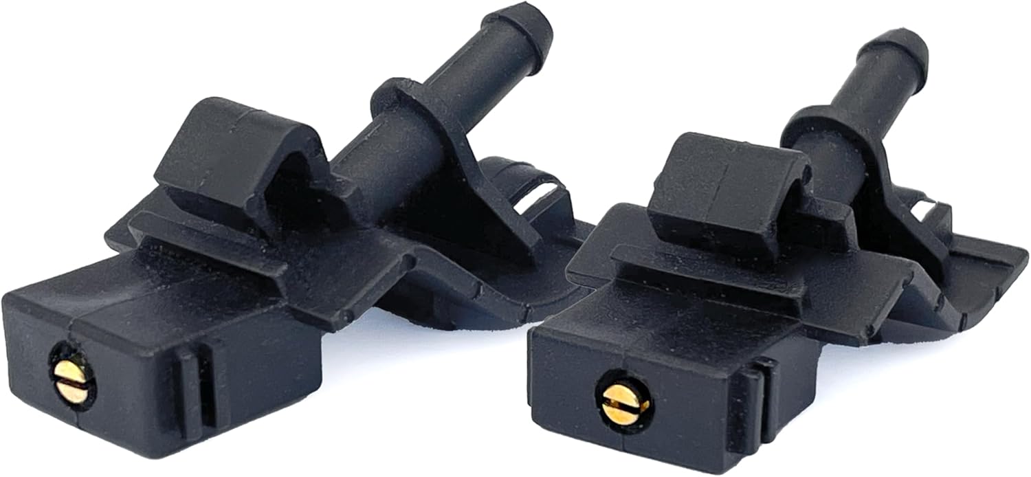 Click&Fit Windshield Washer Nozzles compatible with Toyota Highlander 07-23, Tundra 06-23, Corolla Camry RAV4 4Runner 10-23 Prius 10-15 Sequoia 08-20, Lexus Wiper (Adjustable)
