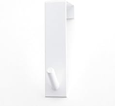 خطافات جدارية موديل 6082 من راين، مناسبة لجميع الدواليب القياسية، سبيكة صلب، أبيض