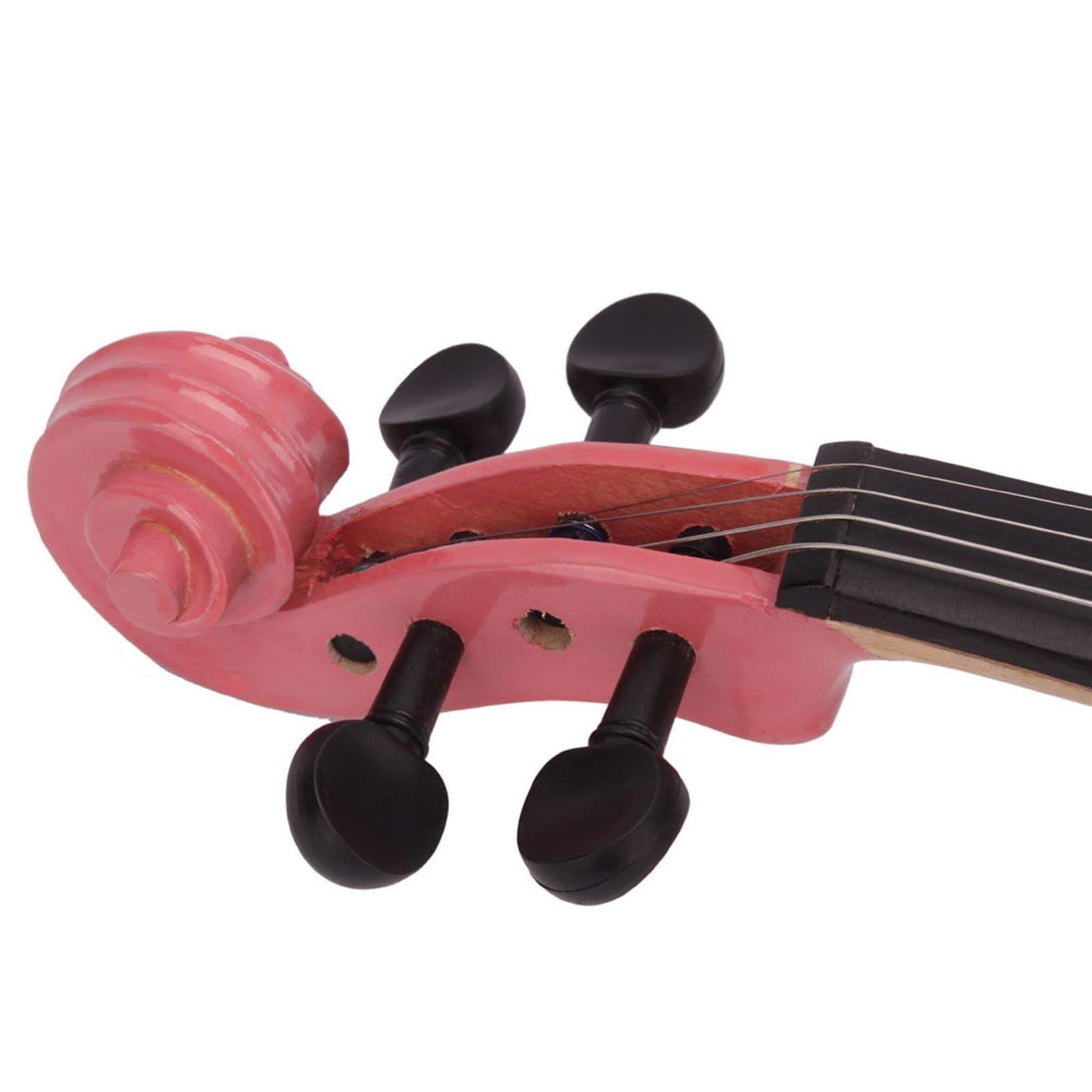Violino Acustico 4/4 per Principianti, Set di violini, Violino con colofonia, Archetto, Scatola di Stoffa,Navyblue