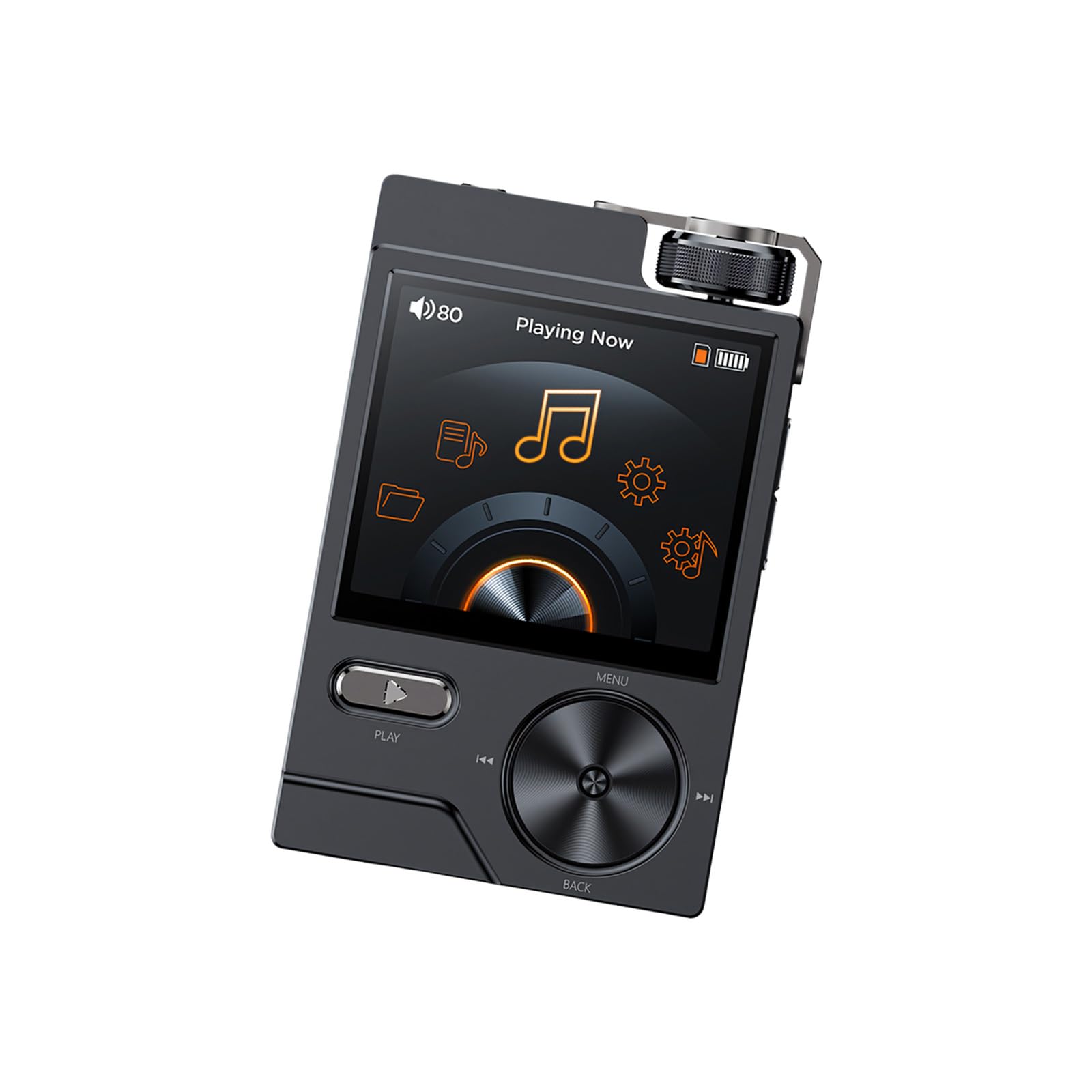 DSD256 - Lettore musicale digitale con display a colori, comandi rotanti, due jack da 3,5 mm per cuffie ascolto dispositivo portatile Lettore musicale da viaggio Sorgente per cuffie Cue