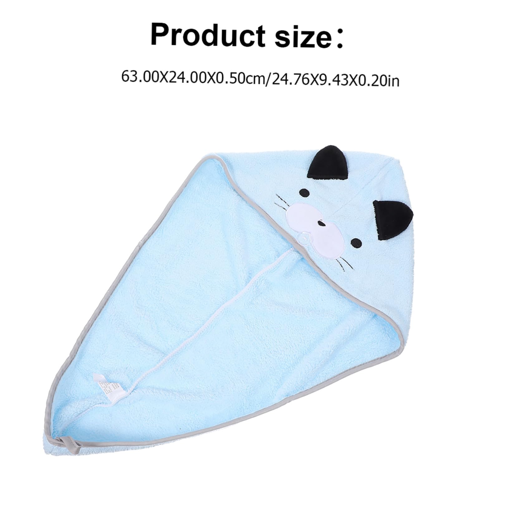 3 Stück Cartoon Mikrofaser Haarturban mit Knopf Schnelltrocknendes Haarhandtuch aus Weichem Fleece für Damen Herren und Leicht Flauschig für Bad Spa Reisen