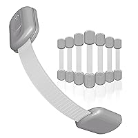 Vista 19 de Cerraduras de Seguridad a Prueba de Bebés para Niños (Paquete de 2) por Skyla Homes - Los Pestillos Adhesivos 3M para Gabinetes Más Seguros, Rápidos