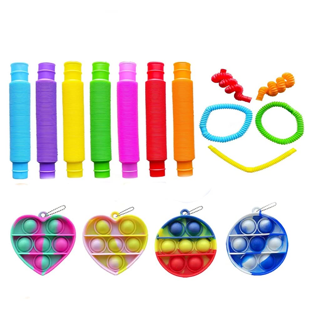 Buy BACKGAMMON Pop it Pipe with Pop it Keychain Pop it Fidget Toy Pop