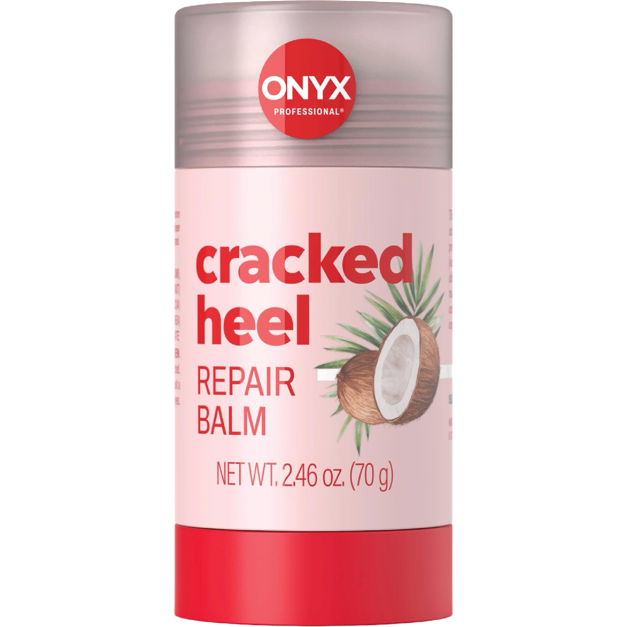 Cracked Heel Repair Balm Stick for Dry Cracked Feet Treatment, Coconut Scent, 1 pack - Moisturizing Foot Balm, Rolls On, No Mess Like Foot Cream or Foot Lotion, Heel Treatment